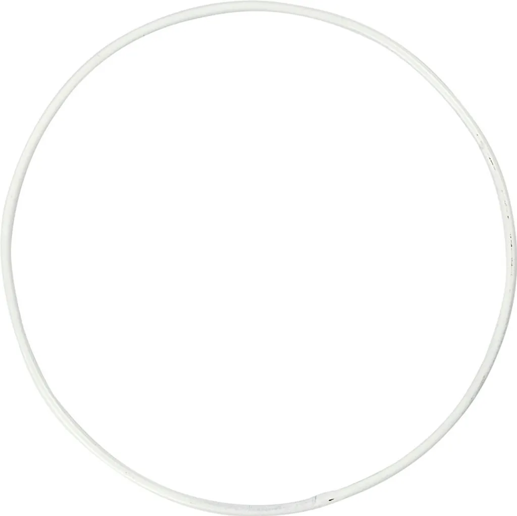 Anneau en métal rigide 10 cm, cercle de suspension solide - 10 unités argent
