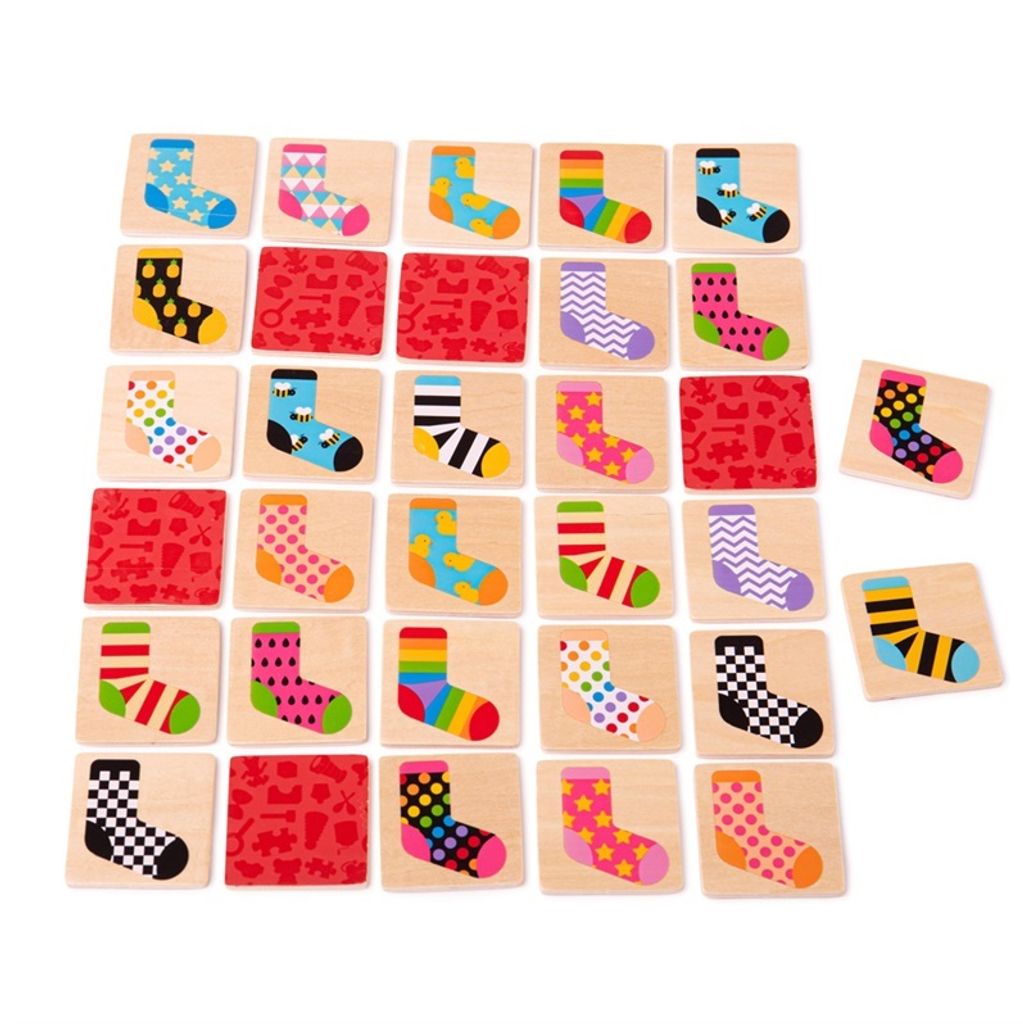 Bigjigs Toys Socken-Pexeso-Brettspiel Produktbild 