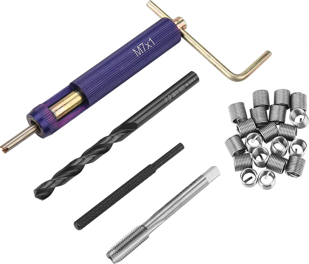Kit Riparazione Filettatura Professionale M5-M12 | Set Helicoil 131 Pezzi