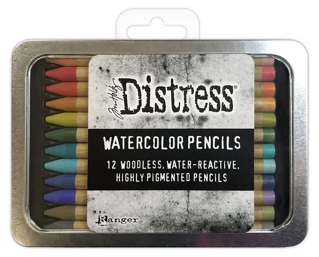 Crayons aquarellables Distress Set 3 Ranger à pigments réactifs eau