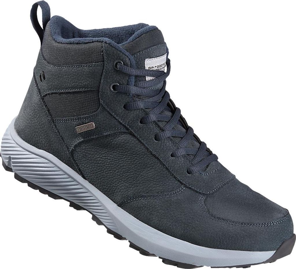 Spitzbergen Leder-Trekkingschuhe hoch uni, langlebiger Tragekomfort dank hochwertigem Nubukleder