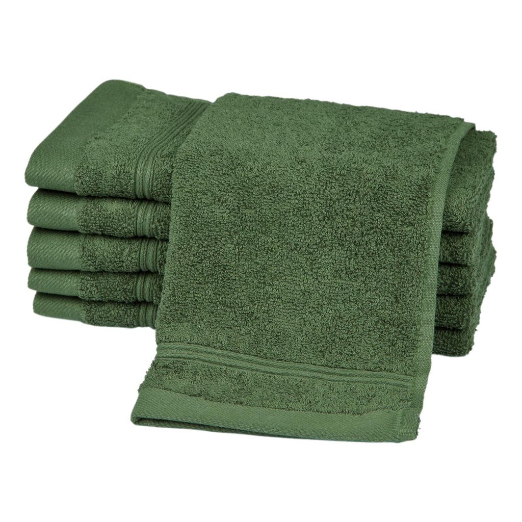 Ross Uni-Walk Handtücher Rubin Gästetuch 30x50 cm tannengrün