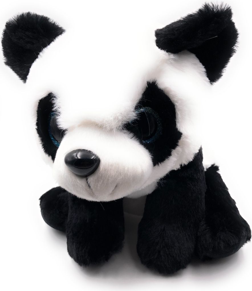 Onwomania Plüschtier Stofftier Kuscheltier Pandabär Bambusbär Panda Länge 24 cm Mehrfarbig