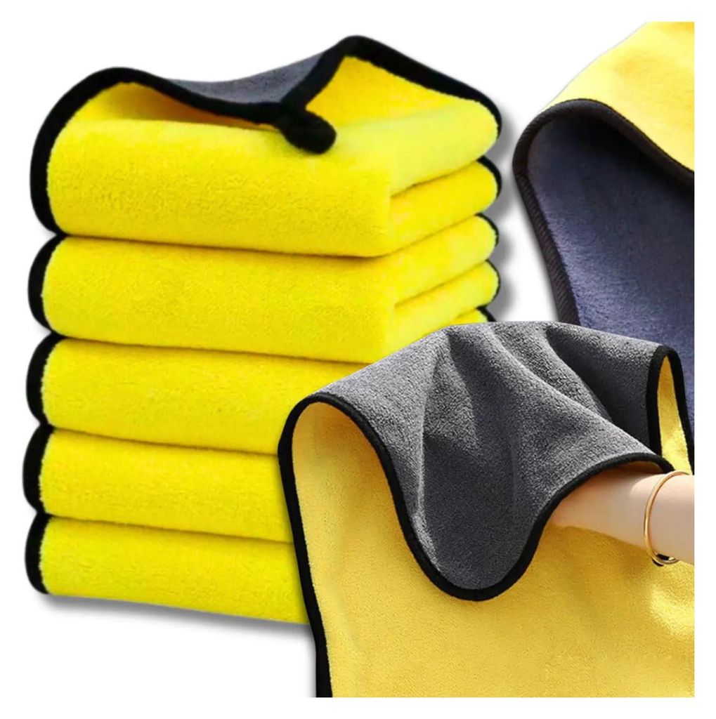 Handtuchset mit 5 Mikrofaser-Autoreinigungstüchern Produktbild 