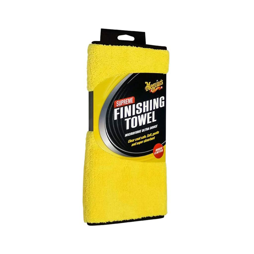 Meguiar's Supreme Finishing Towel - extra dickes Mikrofaserhandtuch, 30 cm x 50 cm, 1 050 g/m2