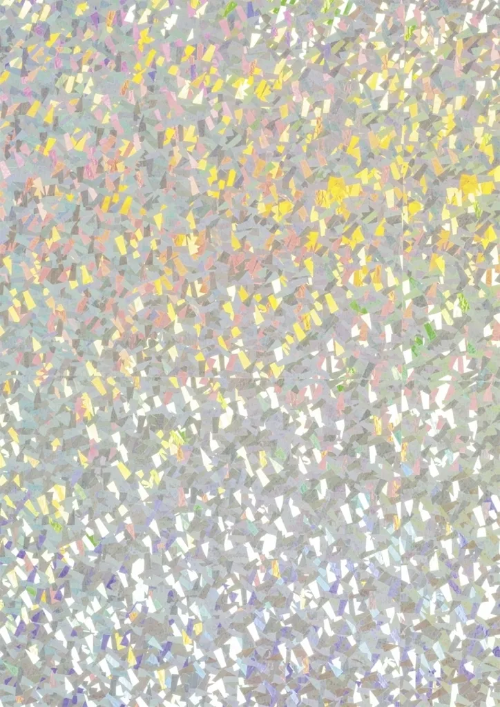 Esclusivo Heyda 204077380 Cartone Argento Olografico Prismatico