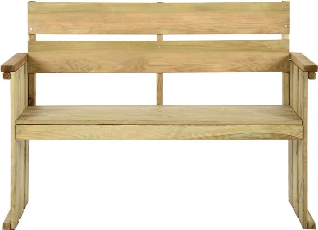 vidaXL Gartenbank 121 cm Kiefernholz Imprägniert