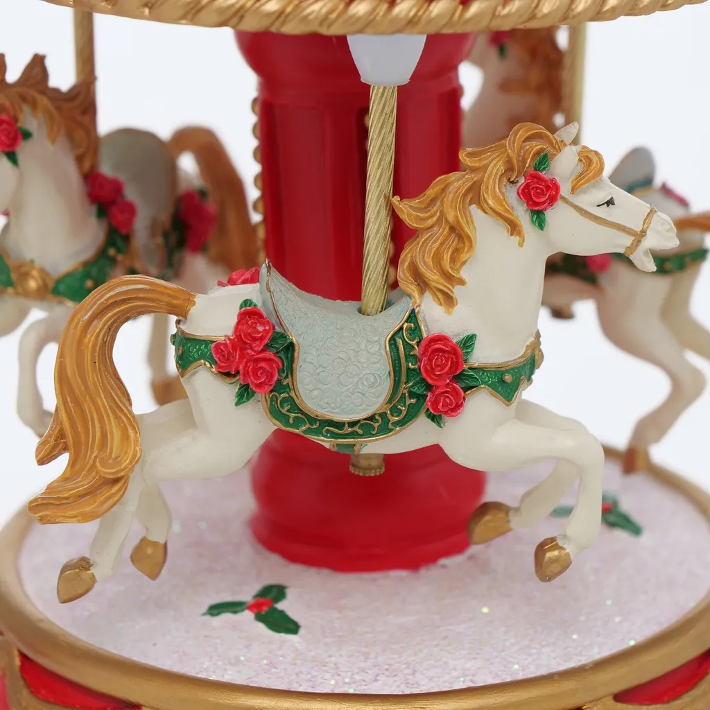 Automate musical de Noël JOLYNA - Décoration de Table Animée de 17 cm