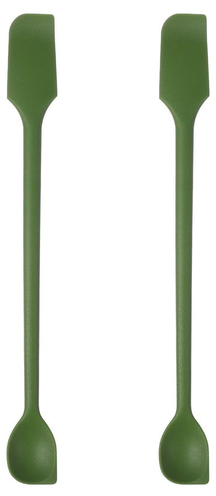 2 Mini-Silikonspatel, multifunktional, doppelseitig, kleiner Küchenschaber, wiederverwendbarer Rührstab für kleine Schüsseln und schwer zugäng...