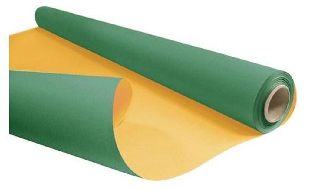 Papier prezentowy ozdobny KRAFT DUO Zielono-Żółty 69cm/25m Zdjęcie produktu 