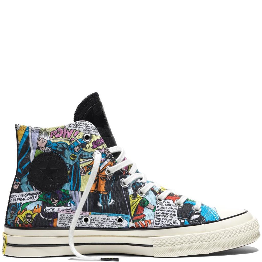 Converse Chuck Taylor All Star High '70 x DC COMICS BATMAN PRINT 155359C Limited Edition Inkl. Gummi Sammleretikett Größe 12 UK · 46.5 EU · 30....