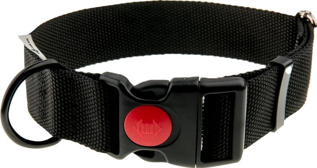 Obroża z taśmy 4wild 40 mm 39-61 cm czarna