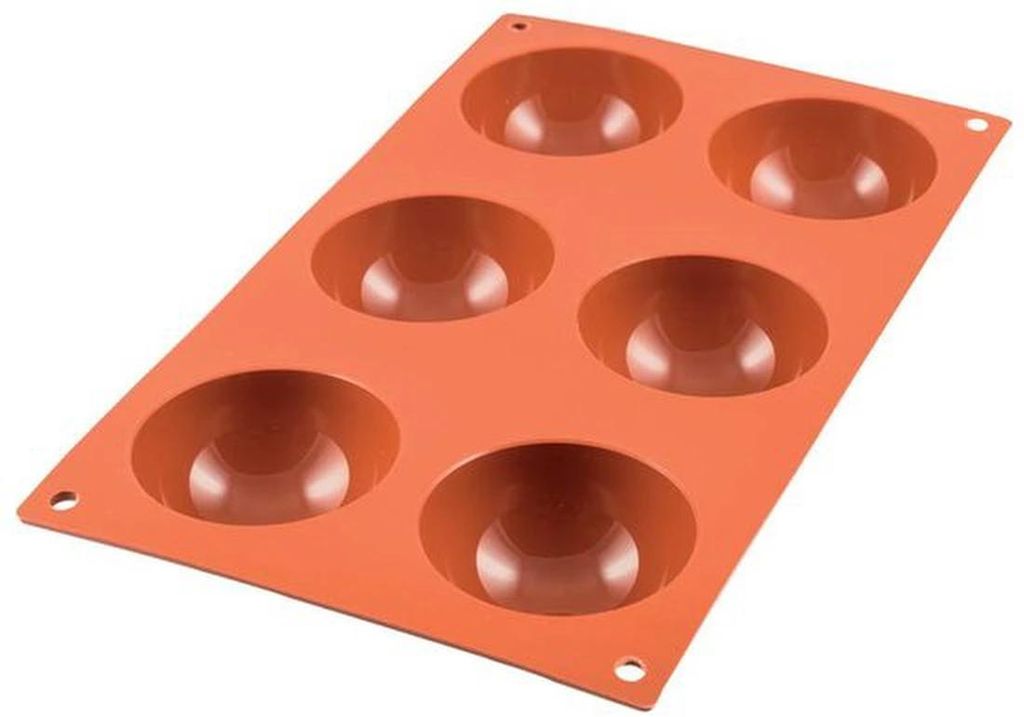 Silikonvorm voor halve bollen mit sechs Löchern für vielseitige Anwendung
