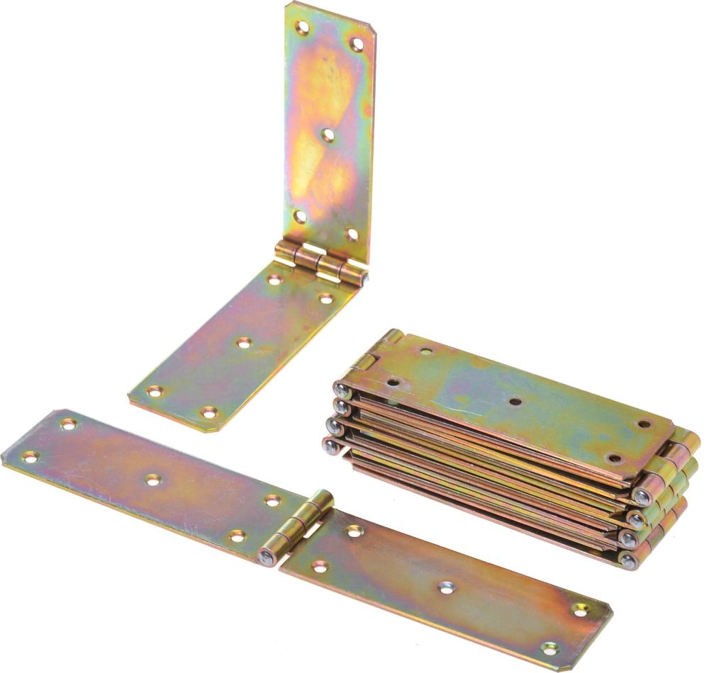 Aqbau® Set di 10 pezzi cerniere per casse 250mm x 45mm Immagine del prodotto 