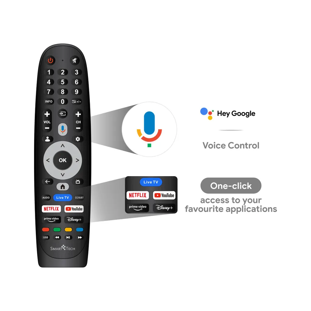 Google TV QLED 4K Smart Tech 50QG06K avec HDR et Bluetooth - Modèle 2026