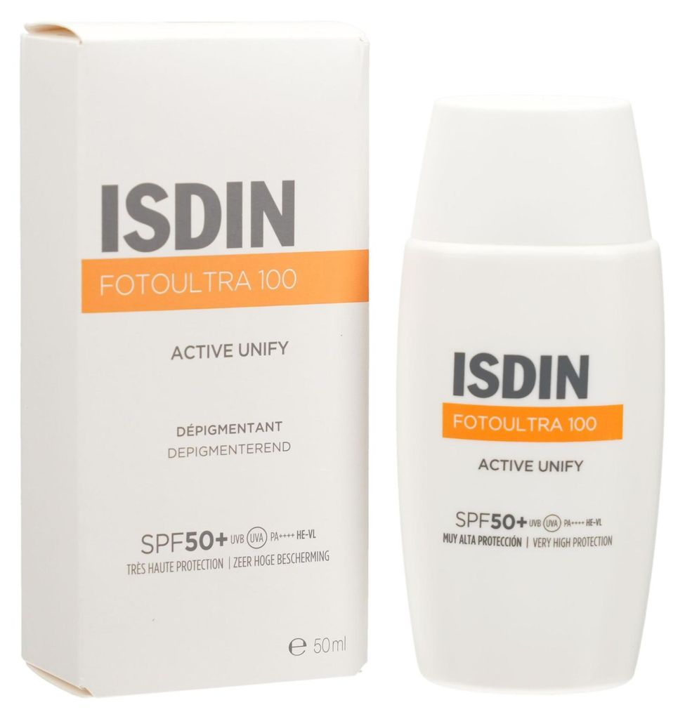 ISDIN krem przeciwsłoneczny Fotoultra Active Unify SPF 50+ Zdjęcie produktu 
