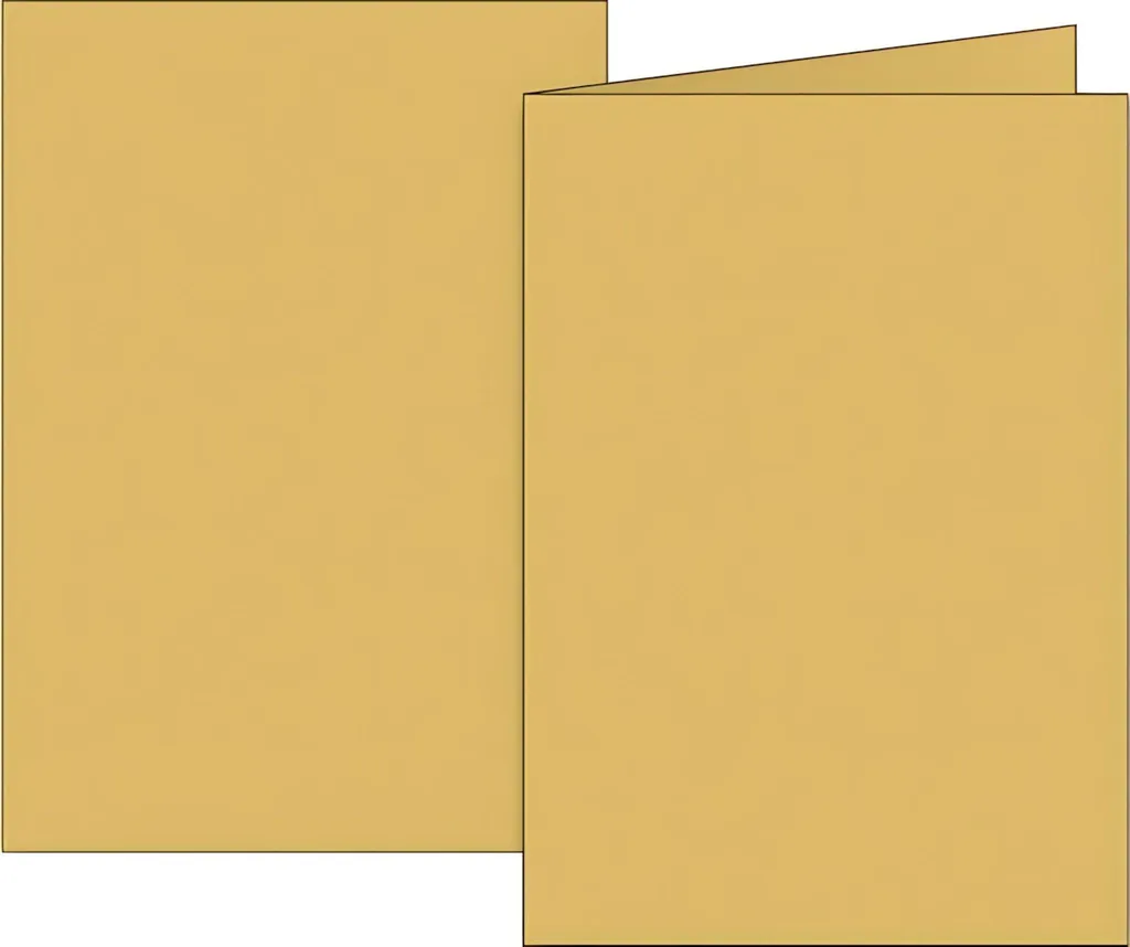 Carte de vœux miel format B6 BRUNNEN 105125514 support universel rigide
