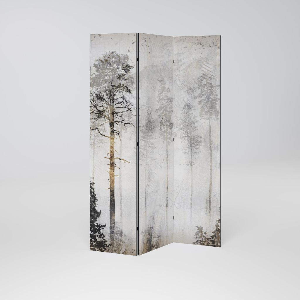 SpaceRebels Paravent Raumteiler - 3-teilig Raumtrenner, Druck 1-Seite - Raumtrenner - Trennwand Wohnung - Room Divider - Spanische Wand Deko Modern...