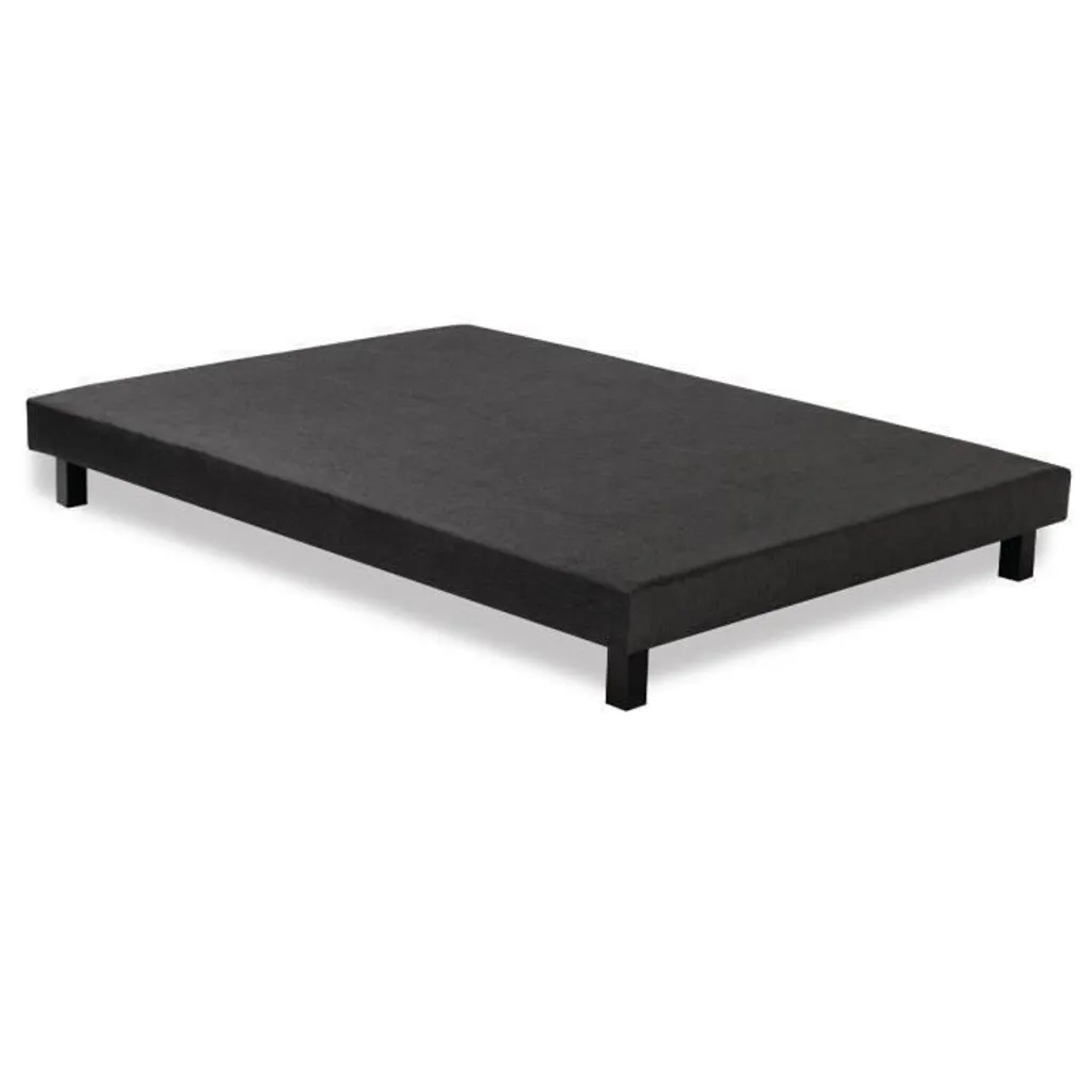 Sommier 140x190 bois massif gris anthracite : fini les bruits de lit