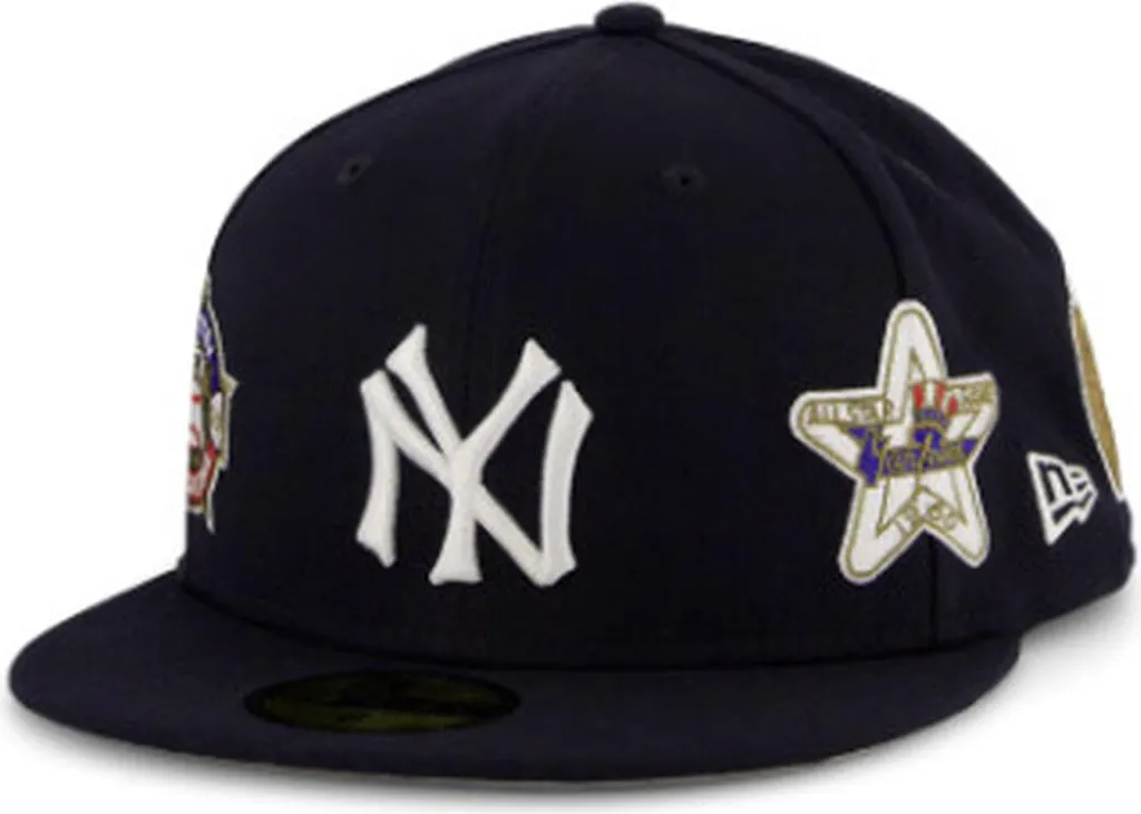 Cappellino sportivo New Era COOPS MULTI PATCH 59FIFTY NEYYAN Blu 7