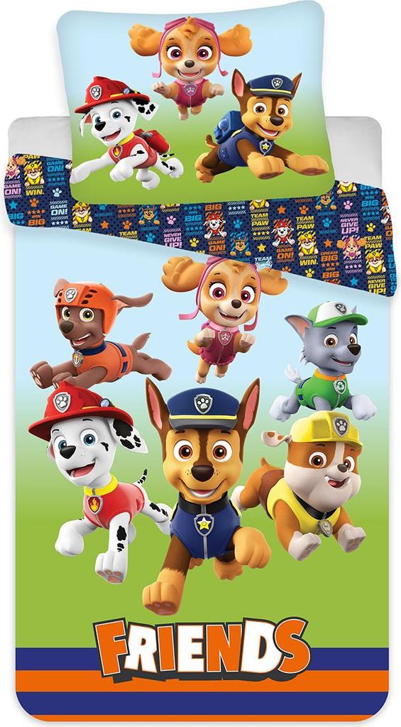Paw Patrol Kinderbettwäsche-Set 100×135cm, 40×60 cm Produktbild 