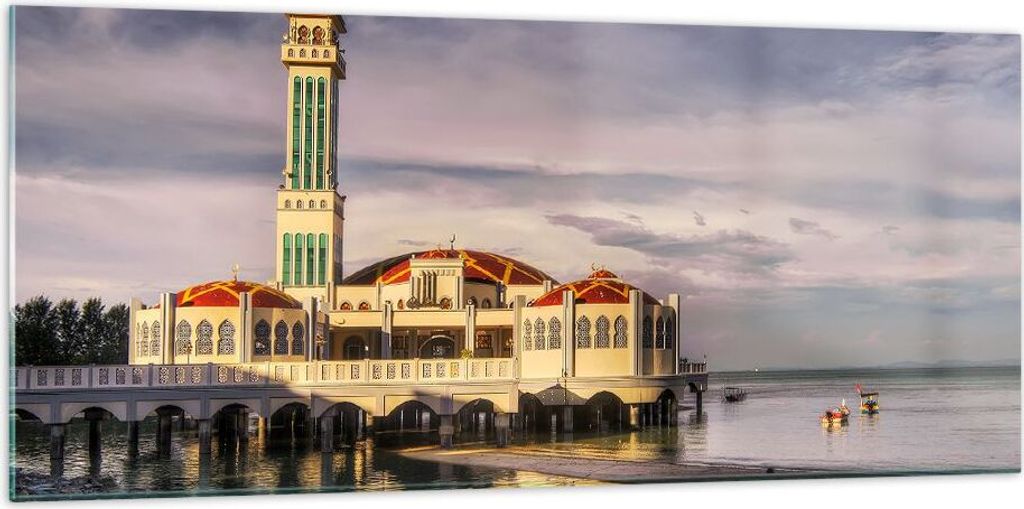 Bilder auf glas - Architektur asien gebäude kultur - 120x50cm - Glasbilder - Wandbilder - Kunstdruck - zum Aufhängen bereit - Wanddekoration aus ...