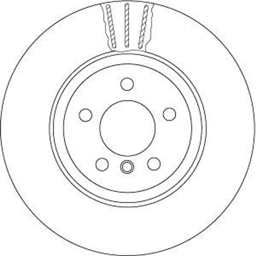 Équipement freinage BMW F10 F07 : Disque TRW DF6610S qualité d'origine