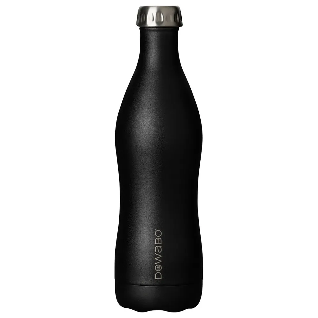 Gourde Thermos Dowabo Cocktail Soleil Noir 750 ml - Bouteille Isotherme