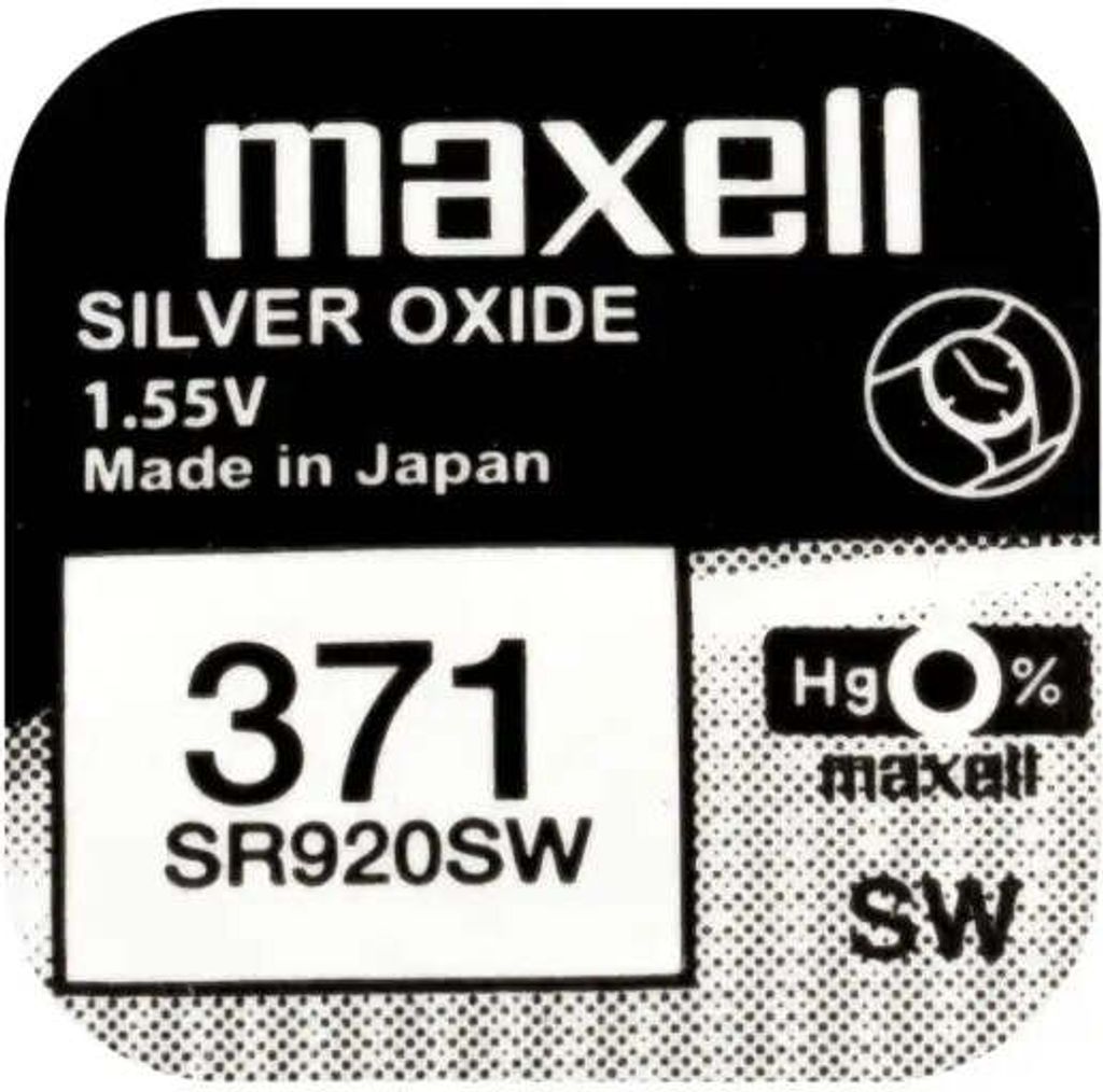 Bateria guzikowa srebrna MAXELL SR-920 SW /370/371/AG6 Zdjęcie produktu 