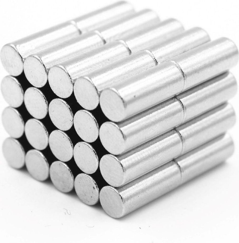 Neodym Magnet 4 x 10 mm Scheibe Case - 500 Stück