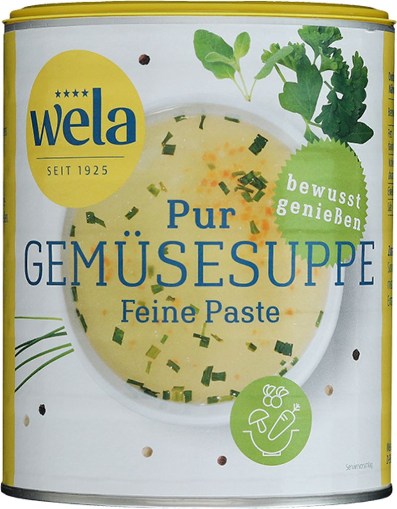 WELA - Gemüsesuppe 'Pur' Paste 1/1 Produktbild 