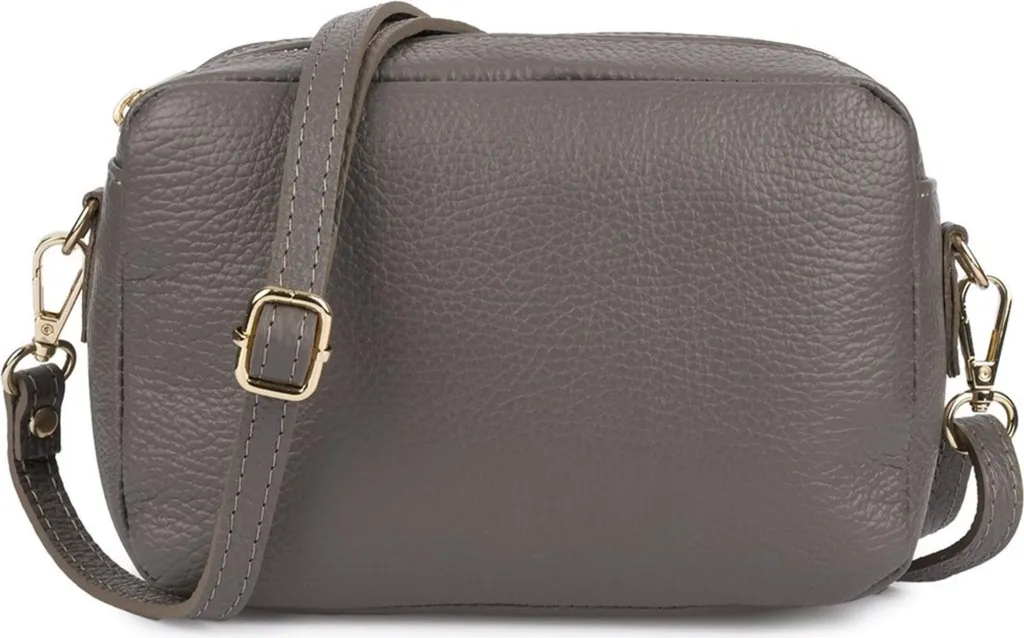 Sac Vera Pelle P10Taupe en cuir italien véritable de haute qualité