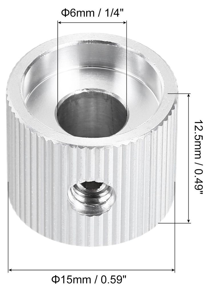 2 Stš¹ck Aluminium Potentiometer Kn?pfe, 6mm x 15mm x 12.5mm Universelle Lautst?rke Tonregler Kn?pfe mit Schraubenschlš¹ssel fš¹r Gitarre, Ba...