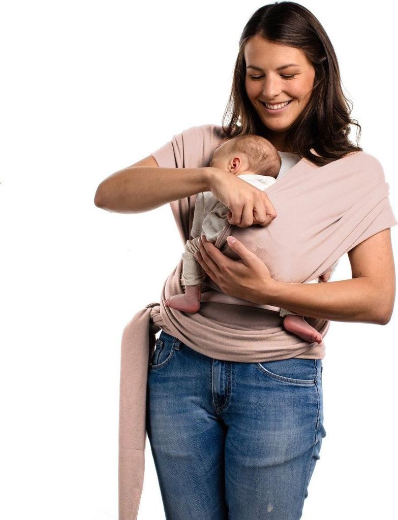 BOBA Wrap Tragetuch für Kinder, hellrosa Produktbild 