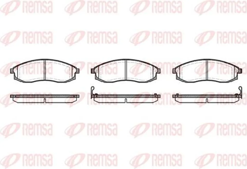 Plaquettes de Frein pour Entretien Nissan Maxima et Cefiro REMSA 0598.02