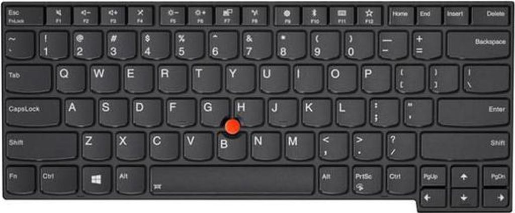 Lenovo Thinkpad T480s - Tastatur - QWERTY - Schwarz