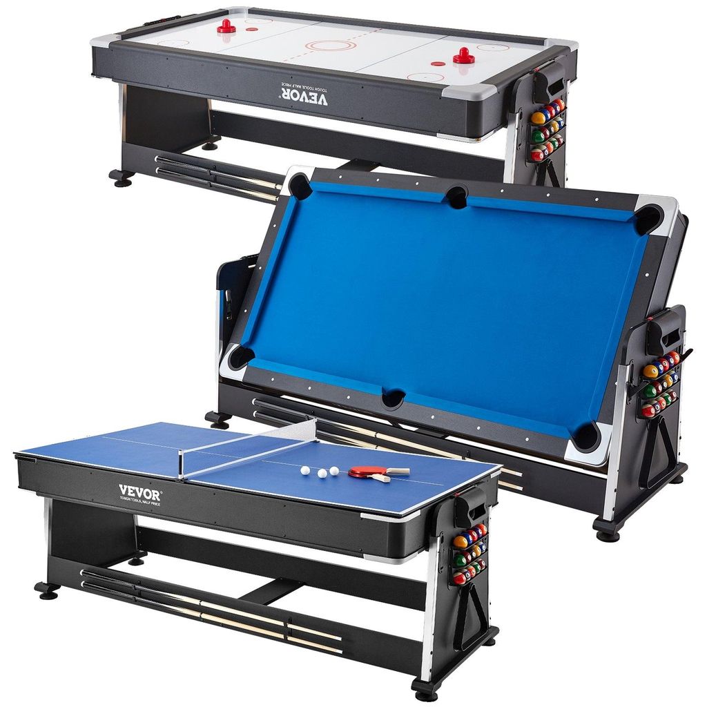 VEVOR 4-in-1 Kombi-Spieltisch-Set, 48" Air-Hockey-Tisch, Produktbild 