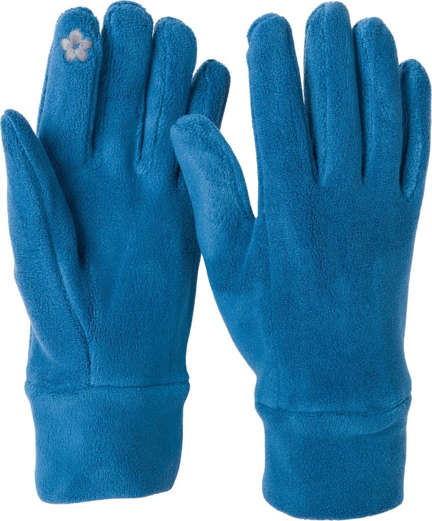 styleBREAKER Damen Touchscreen Fleece Handschuhe Einfarbig, warme Fingerhandschuhe, Winter 09010047