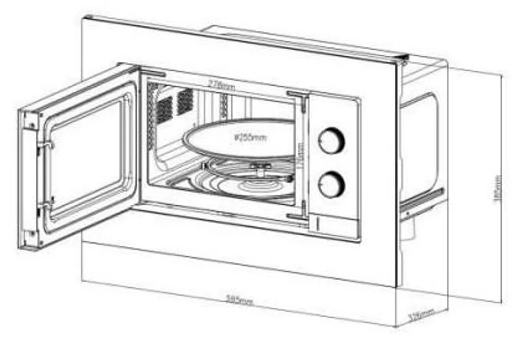 Micro-ondes encastrable compact 20L idéal pour optimiser votre cuisine