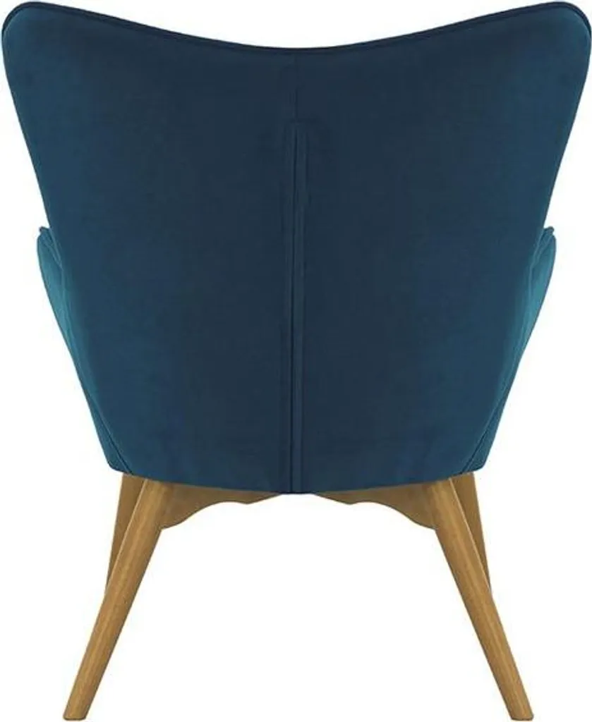Fauteuil de lecture confortable en velours Ducan Kronos 9 beige