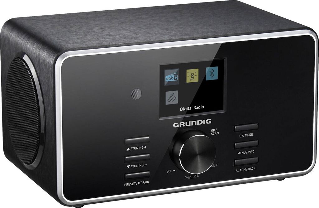 Grundig DTR 4500 BT DAB BLACK, 7 W, FM, LCD, 3,5 mm, 150 Zdjęcie produktu 