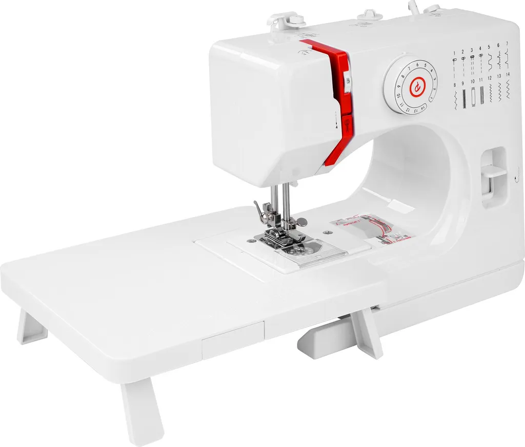 Mini machine à coudre 728 électrique 14 points avec table d'extension - 12