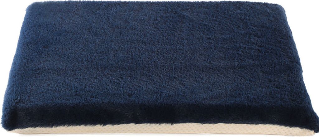 2er-Pack Memory Foam rutschfeste weiche Stuhlsitzkissen Plüschpolster, für Büro, für Küche, Dunkelblaue Farbe, 16 "x 16"