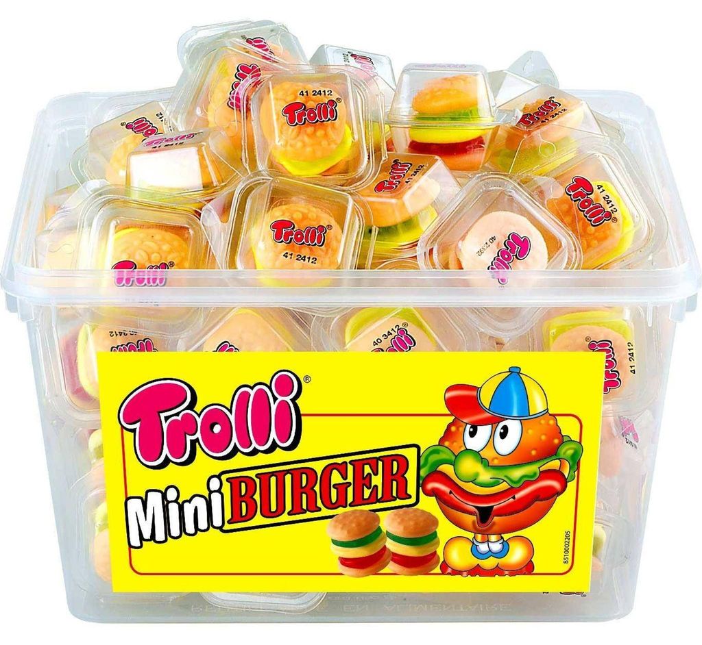 Bonbons gélifiés Party Burger, format mini, 600 g, marque Image du produit 