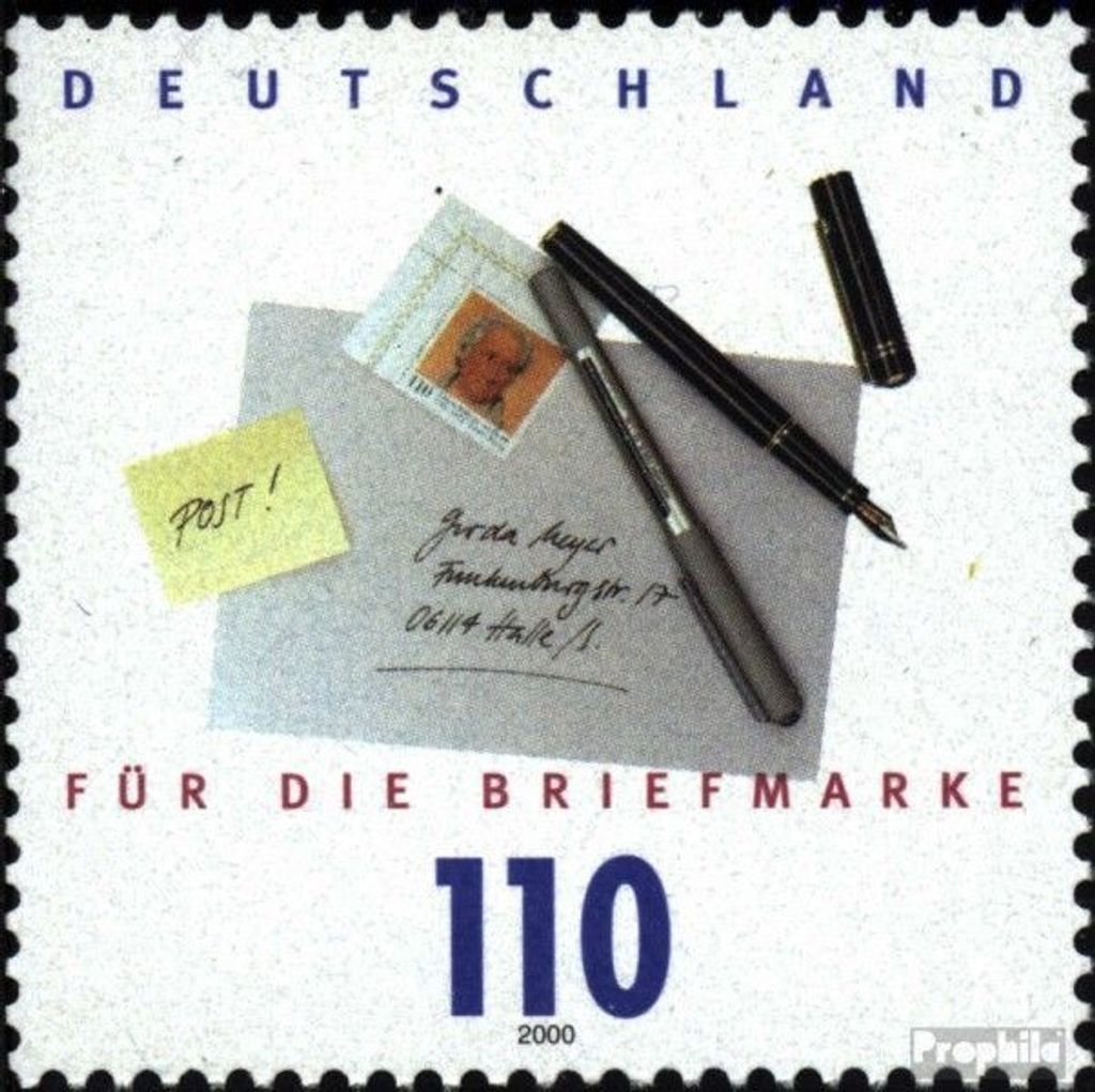 Briefmarken BRD (BR.Deutschland) 2000 Mi 2148 (kompl.Ausg.) postfrisch Für die Briefmarke