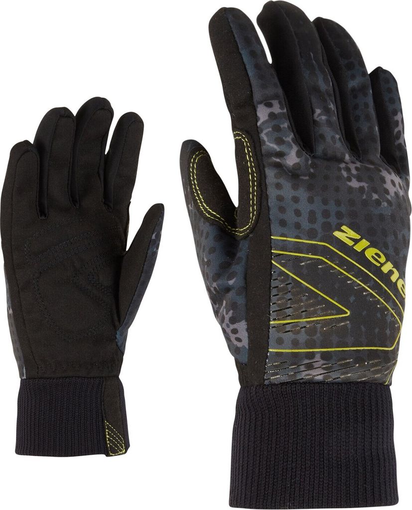 ZIENER ULANO Junior glove crosscountry black foggy print black foggy print S