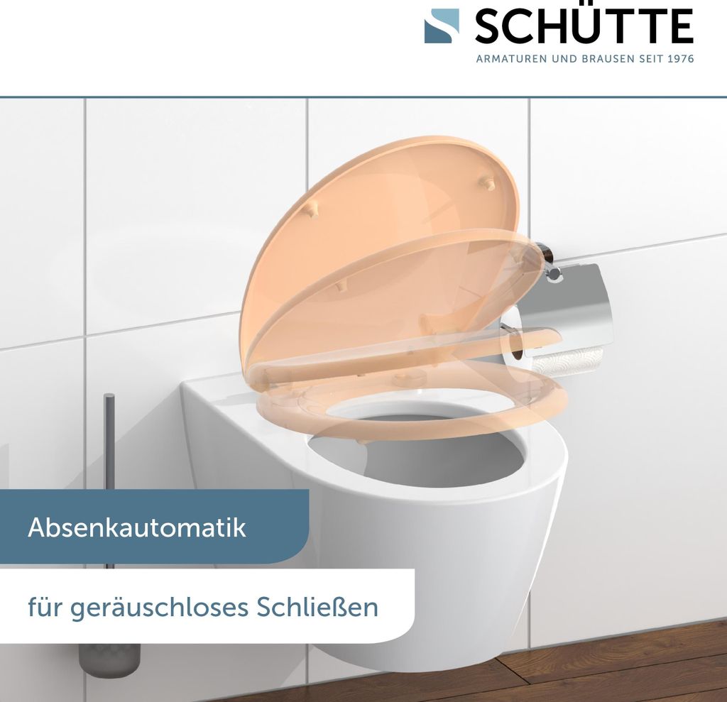 SCHÜTTE WC Sitz BEIGE, Duroplast Toilettendeckel mit Produktbild 4
