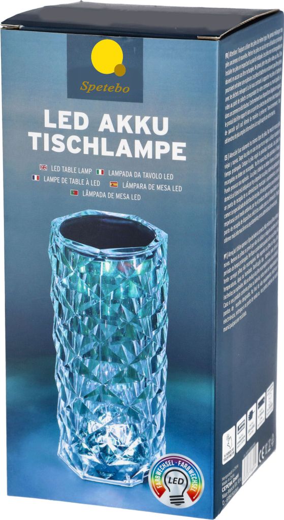 Lampada da tavolo ricaricabile a LED con 16 colori - circa Immagine del prodotto 