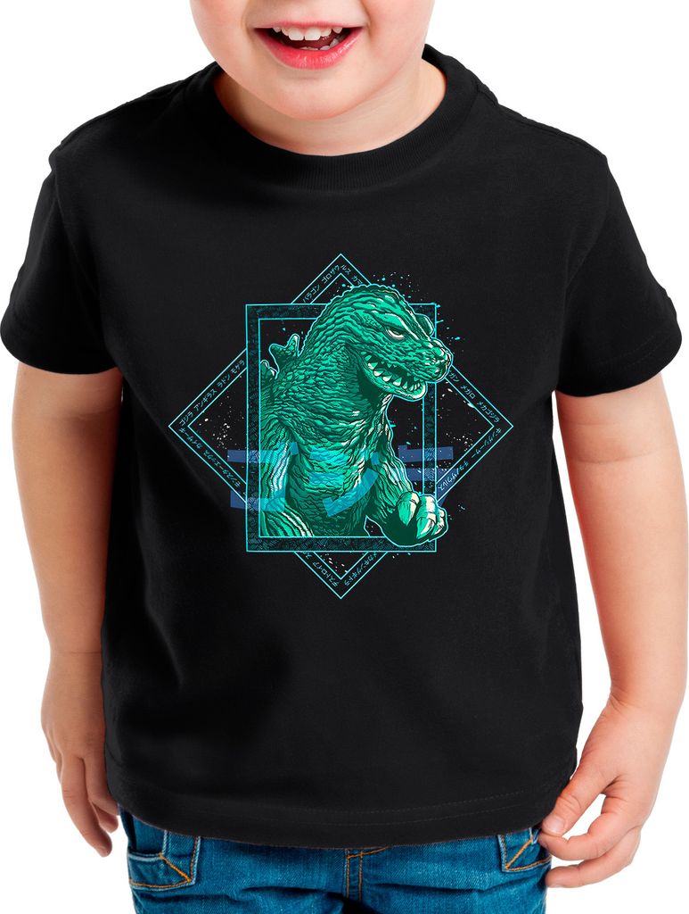 style3 Gojira Blue Kinder T-Shirt japan monster nipon tokio tokyo