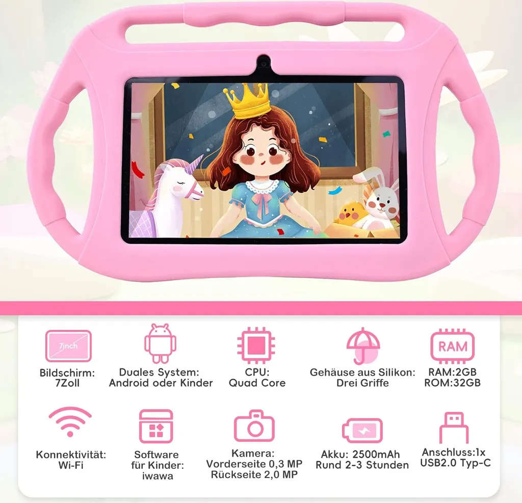 Veidoo Tablet Apprendimento Bambini 7" 32GB Android - iWawa Kids - 4